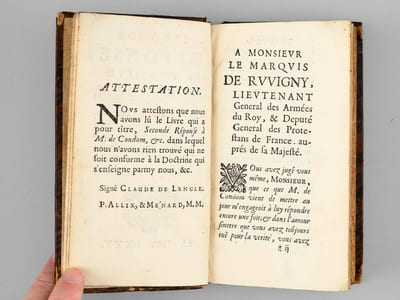 Seconde Réponse à Monsieur de Condom, Où l'on refute l'avertissement & les pièce qu'il a fait mettre à la tête de la nouvelle edition de son Traité de la Doctrine de l'Eglise Catholique, &c.