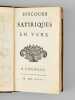 Le Poète sans Fard ou Discours Satiriques en Vers [ Edition originale ]. Le Sr G. ; [ GACON, François ]