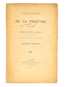 De la Statue et de la Peinture. Traités de Léon-Battista Alberti, noble florentin, traduits du Latin en Français par Claudius Popelin. POPELIN, ...