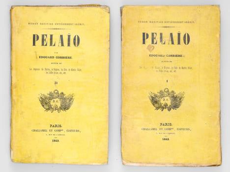 Pélaïo. Roman maritime entièremen inédit (2 Tomes - Complet) [ Edition originale ]. CORBIERE, Edouard