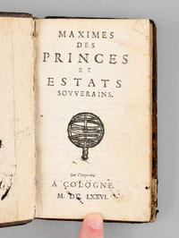 Maximes des Princes et Estats Souverains