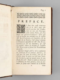 Les Odes d'Anacreon et de Sapho en vers françois par Le Poëte sans fard.