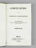 Compte-Rendu des Sessions Législatives. Session de 1834. BUCQUET, Edouard