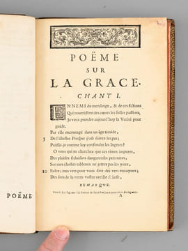 Poëme sur la Grâce [ par Louis Racine ] [ Suivi de : ] Portefeuille Nouveau, ou Mélanges Choisis  en vers et en prose [ par Voltaire - Edition ...