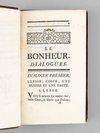 Dialogues des Animaux, ou Le Bonheur [ Suivi de : ] Dialogues Satyriques et Moraux, par Monsieur Petit