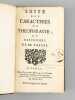 Suite des Caractère de Théophraste, et des Pensées de Mr. Pascal. ANONYME ; [ BRILLON, Pierre Jacques ]