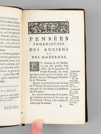 Pensées ingénieuses des Anciens et des Modernes