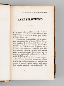 Précis de Bibliographie Médicale, contenant l'indication et la classification des ouvrages les meilleurs, Les plus utiles, la description des livres ...