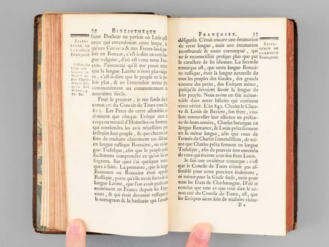 Bibliothèque Françoise, ou Histoire de la Littérature Françoise. (14 Tomes : Tomes I à XIV) Dans laquelle on montre l'utilité que l'on peut retirer ...