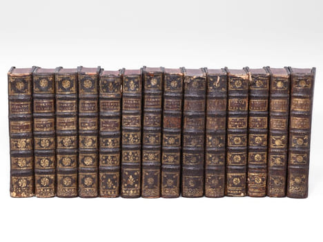 Bibliothèque Françoise, ou Histoire de la Littérature Françoise. (14 Tomes : Tomes I à XIV) Dans laquelle on montre l'utilité que l'on peut retirer ...