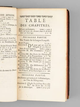 Bibliothèque Françoise, ou Histoire de la Littérature Françoise. (14 Tomes : Tomes I à XIV) Dans laquelle on montre l'utilité que l'on peut retirer ...