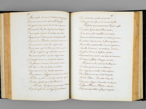 [ Manuscrit : ] Essais Poétiques, offerts en hommage à Leurs Altesses Royales Messeigneurs les Ducs de Nemours et d'Aumale, dignes fils de Sa Majesté ...