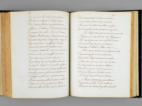 [ Manuscrit : ] Essais Poétiques, offerts en hommage à Leurs Altesses Royales Messeigneurs les Ducs de Nemours et d'Aumale, dignes fils de Sa Majesté ...