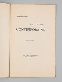 La Jeunesse Contemporaine [ Edition originale ]