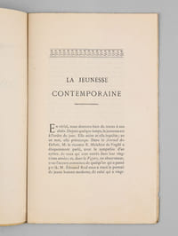 La Jeunesse Contemporaine [ Edition originale ]