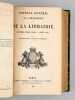 Journal Général de l'Imprimerie et de la Librairie , Deuxième Série. Tome V. Année 1861 (3 parties en 2 vol., complet) : Première Partie Bibliographie ...