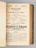 Journal Général de l'Imprimerie et de la Librairie , Deuxième Série. Tome V. Année 1861 (3 parties en 2 vol., complet) : Première Partie Bibliographie ...