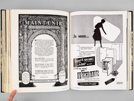 Plaisir de France, Revue mensuelle ( Année 1954 complète, 12 numéros reliés en deux volumes ) [ On joint : ] Tableau d'Honneur des Annonceurs de ...