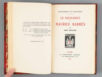 Le soliloque de Maurice Barès