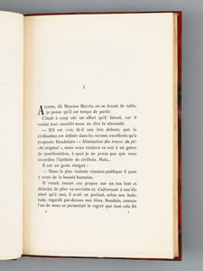 Le soliloque de Maurice Barès