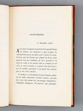 Le soliloque de Maurice Barès. BENJAMIN, René