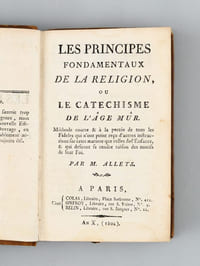 Les principes fondamentaux de la Religion , ou le Catéchisme de l'âge mûr.