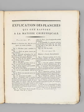 Encyclopédie Méthodique. Chirurgie (2 Tomes de Dictionnaire de Chirurgie et d'Explication des Planches et 1 Vol. de Planches - Complet) [ Edition ...
