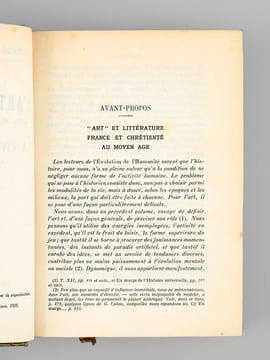 L'Art du Moyen-Age et la Civilisation Française. Arts plastiques - Arts littéraires. REAU, Louis ; COHEN, Gustave