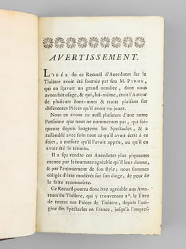 Anecdotes dramatiques (3 Tomes - Complet) [ Edition originale ] Contenant, 1° Toutes les pièces de Théatre, Tragédies, Comédies, Pastorales, Drames, ...