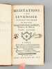 Méditations sur l'Evangile (4 Tomes - Complet). BOSSUET, Jacques Bénigne