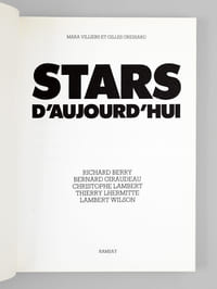 Stars d'aujourd'hui [ Livre dédicacé par l'auteur ]