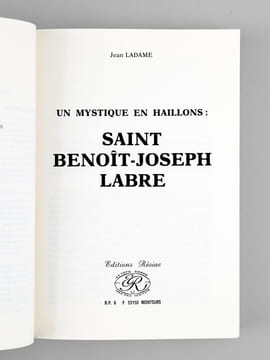 Un mystique en haillons - Saint Benoît-Joseph Labre. LADAME, Jean