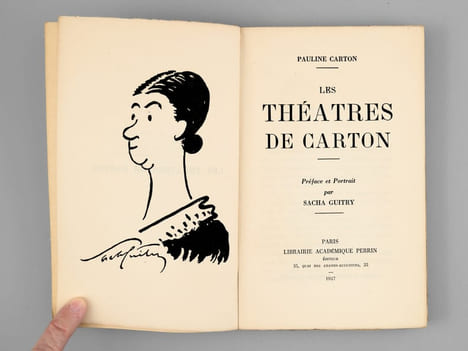 Les Théâtres de Carton. CARTON, Pauline ; (GUITRY, Sacha)