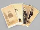 Lot de 10 portraits photographiques anciens format carte de visite (montés sur carton format approximatif 10,5 x 6,4 cm), vers 1867-1880, dont 8 ...
