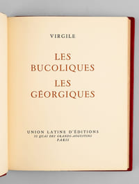 L'Enéide (2 Tomes - Complet) [ On joint: ] Les Bucoliques - Les Géorgiques  [ On joint: ] De Natura Rerum