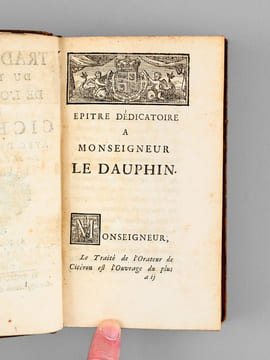 Traduction du Traité de l'Orateur de Cicéron, avec des Notes par M. l'Abbé Colin. CICERON ; COLIN, Abbé