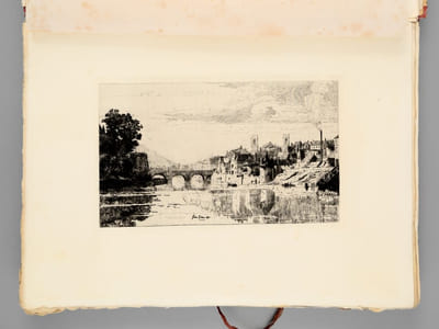 Besançon et la Vallée du Doubs. La Franche-Comté. XXV eaux-fortes par MM. T. Abraham et G. Coindre [ Edition originale ]