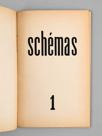 Schémas. N° 1 [ Revue ] [ Edition originale ]