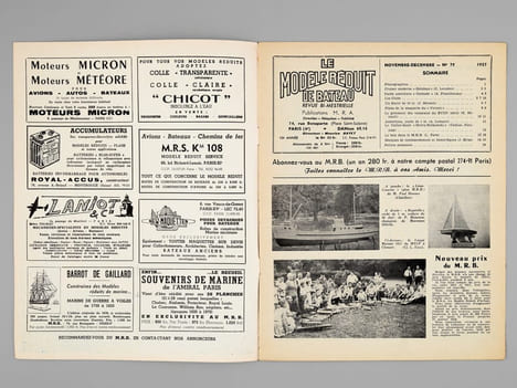 MRB - Le Modèle Réduit de Bateau, revue Bi-mestrielle [ Lot de 144 numéros, de 1947 à 1981 - série discontinue ] numéros 19,35, 54, 55 puis 71 à 144 ...