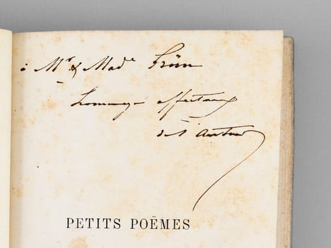 Petits Poèmes [ Edition originale - Livre dédicacé par l'auteur ] [ On joint : ] Petits Poèmes. Troisième édition revue et augmentée [ Livre dédicacé ...