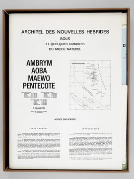 Archipel des Nouvelles-Hébrides : Atlas des Sols et de quelques données du milieu naturel (Vaté ; Epi - Shepherd ; Ambrym - Aoba - Maewo - Pentecote ; ...
