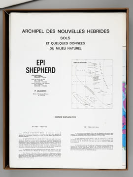 Archipel des Nouvelles-Hébrides : Atlas des Sols et de quelques données du milieu naturel (Vaté ; Epi - Shepherd ; Ambrym - Aoba - Maewo - Pentecote ; ...