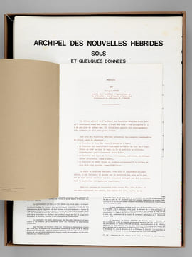 Archipel des Nouvelles-Hébrides : Atlas des Sols et de quelques données du milieu naturel (Vaté ; Epi - Shepherd ; Ambrym - Aoba - Maewo - Pentecote ; ...