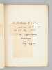 Louis le Cardonnel [ Edition originale - Livre dédicacé par l'auteur ]. LANGEVIN, Eugène