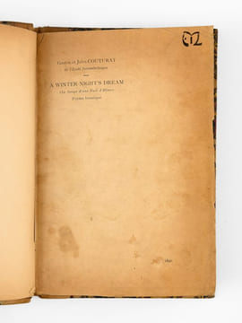 A Winter Night's Dream (Le Songe d'une Nuit d'Hiver). Poème lunatique [ Edition originale - Livre dédicacé par les auteurs ]. COUTURAT, Gaston et ...