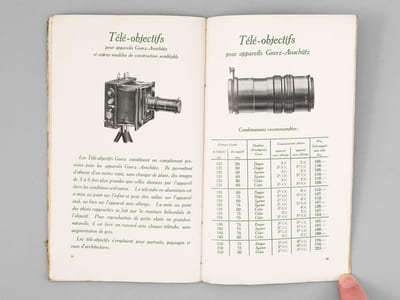 Goerz Tenax [ Catalogue France, vers 1914 ]