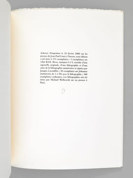 La Forme réfléchie. Carnet de Voyage et Commentaires [ un des 30 exemplaires sur Johannot ]. TARNAUD, Claude ; LACOMBLEZ, Jacques