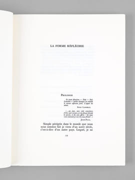 La Forme réfléchie. Carnet de Voyage et Commentaires [ un des 30 exemplaires sur Johannot ]. TARNAUD, Claude ; LACOMBLEZ, Jacques