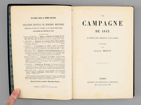 La Campagne de 1813 d'après des témoins oculaires. BERTIN, Georges