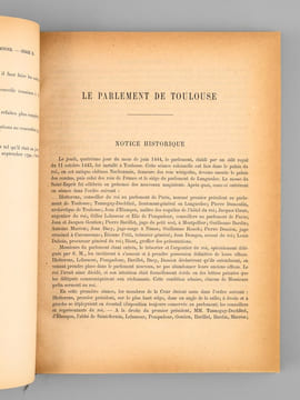 Inventaire Sommaire des Archives Départementales antérieures à 1790 rédigé par M. J. Judicis, Archiviste Adjoint. Haute-Garonne. Archives civiles ...